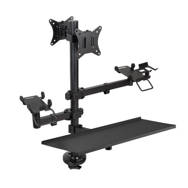 Tooq Supporto da tavolo per 2 monitor da 17"-32" + Supporti per stampante POS Tooq Supporto da tavolo per 2 monitor da 17"-32" + Supporti per stampante POS