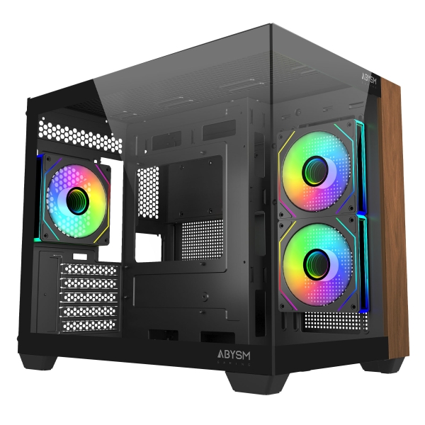 Abysm Danube Sava Nature 285C Black ARGB Case Micro ATX Abysm Danube Sava Nature 285C Black ARGB Case Micro ATX