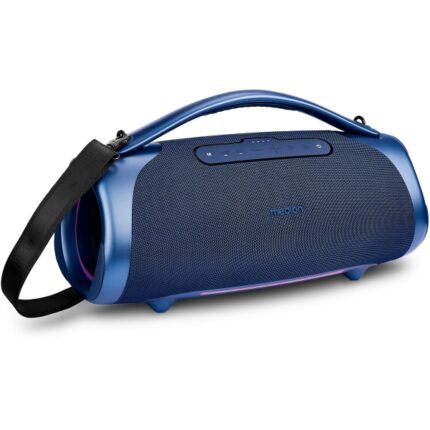 Medion Life P61768 XL Altoparlante 50W + 50W RMS - Bluetooth 5.3 - Modalità Broadcast - Resistente all'acqua - Fino a 30 ore di autonomia - Illuminazione RGB - Colore blu