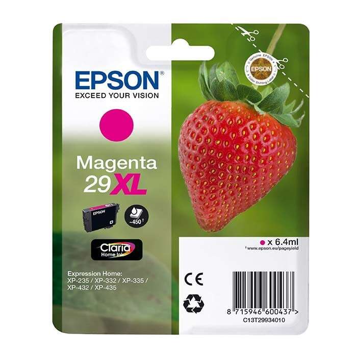 Epson T2993 (29XL) Cartuccia d'inchiostro originale magenta - C13T29934012 Epson T2993 (29XL) Cartuccia d'inchiostro originale magenta - C13T29934012