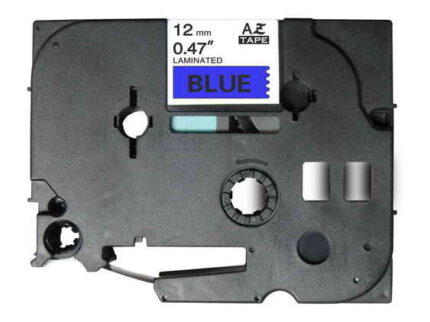 Brother TZe531 Nastro laminato generico per etichette - Testo nero su sfondo blu - Larghezza 12 mm x 8 metri