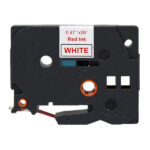 Brother TZe232 Nastro laminato generico per etichette - Testo rosso su sfondo bianco - Larghezza 12 mm x 8 metri