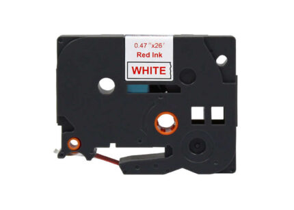 Brother TZe232 Nastro laminato generico per etichette - Testo rosso su sfondo bianco - Larghezza 12 mm x 8 metri