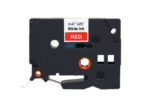 Brother TZe435 Nastro laminato generico per etichette - Testo bianco su sfondo rosso - Larghezza 12 mm x 8 metri
