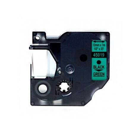 Dymo D1 45019 Nastro generico per etichettatrice - Testo nero su sfondo verde - Larghezza 12 mm x 7 metri - Sostituisce S0720590 Dymo D1 45019 Nastro generico per etichettatrice - Testo nero su sfondo verde - Larghezza 12 mm x 7 metri - Sostituisce S0720590