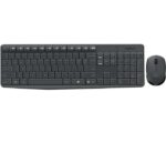 Logitech MK235 Pack Wireless Tastiera + Mouse a 3 pulsanti - Utilizzo ambidestro - Colore nero