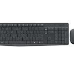 Logitech MK235 Pack Wireless Tastiera + Mouse a 3 pulsanti - Utilizzo ambidestro - Colore nero
