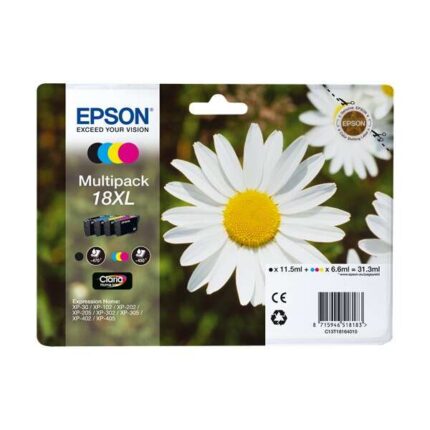 Epson T1816 (18XL) Confezione da 4 cartucce d'inchiostro originali - C13T18164012
