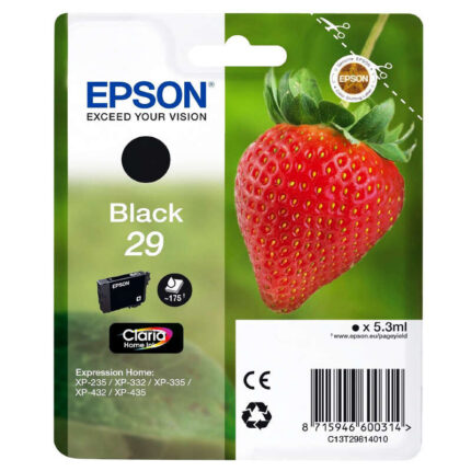 Epson T2981 (29) Nero Cartuccia d'inchiostro originale - C13T29814012