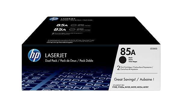 HP CE285A Nero Confezione da 2 cartucce toner originali - 85A HP CE285A Nero Confezione da 2 cartucce toner originali - 85A