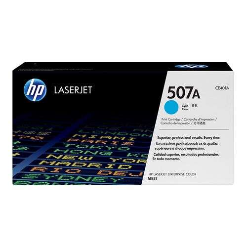 Cartuccia toner originale HP CE401A ciano - 507A Cartuccia toner originale HP CE401A ciano - 507A