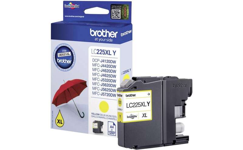 Brother LC225XL Giallo Cartuccia d'inchiostro originale - LC225XLYBP Brother LC225XL Giallo Cartuccia d'inchiostro originale - LC225XLYBP