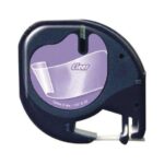 Dymo LetraTag S0721530 Nastro generico per etichettatrice - Testo nero su sfondo trasparente - Larghezza 12 mm x 4 metri (12267)