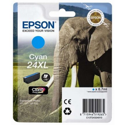 Epson T2432 (24XL) Cartuccia d'inchiostro originale ciano - C13T24324012