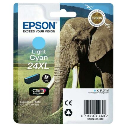 Epson T2435 (24XL) Ciano chiaro Cartuccia d'inchiostro originale - C13T24354012
