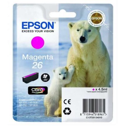 Epson T2613 (26) Cartuccia d'inchiostro originale magenta - C13T26134012