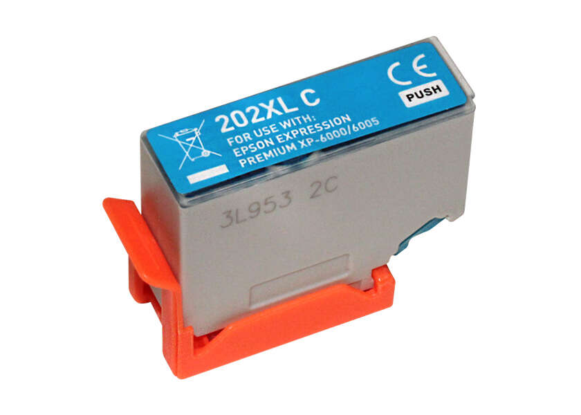 Cartuccia d'inchiostro generica Epson 202XL Cyan - Sostituisce C13T02H24010/C13T02F24010 Cartuccia d'inchiostro generica Epson 202XL Cyan - Sostituisce C13T02H24010/C13T02F24010