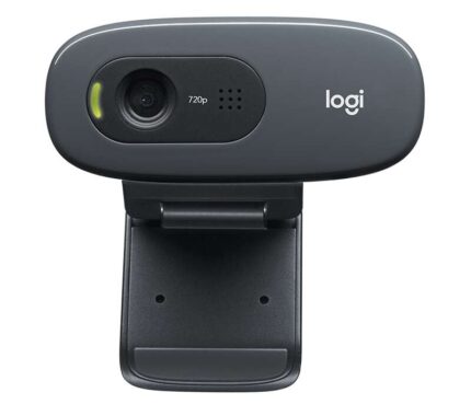 Logitech C270 Webcam HD 720p - 3Mpx - USB 2.0 - Microfono integrato - Angolo di visione 60º - Messa a fuoco fissa - Cavo da 1