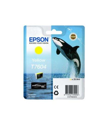Epson T7604 Cartuccia d'inchiostro giallo originale - C13T76044010