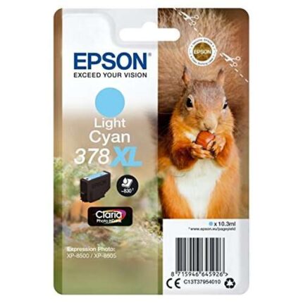 Epson 378XL Ciano chiaro Cartuccia d'inchiostro originale - C13T37954010