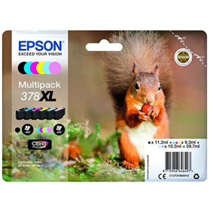 Epson 378XL Confezione da 6 cartucce d'inchiostro originali - C13T37984010
