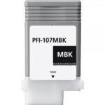 Canon PFI107 Nero opaco Cartuccia d'inchiostro pigmentato generica - Sostituisce PFI107MBK/6704B001