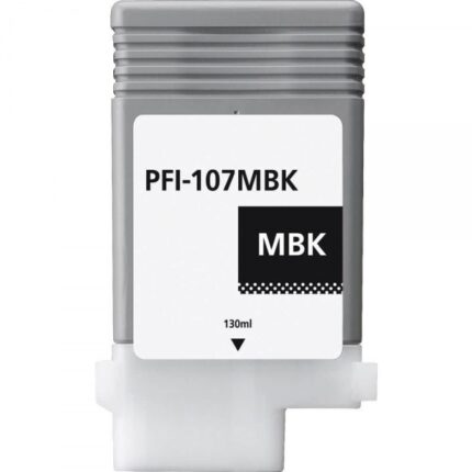 Canon PFI107 Nero opaco Cartuccia d'inchiostro pigmentato generica - Sostituisce PFI107MBK/6704B001
