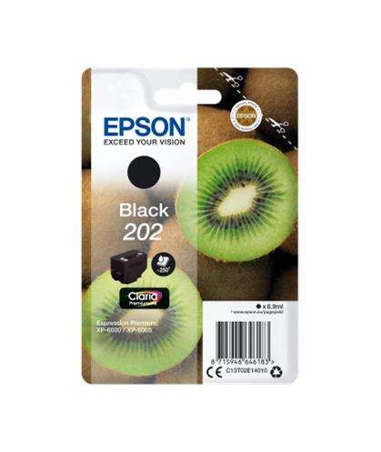 Epson 202 Nero Cartuccia d'inchiostro originale - C13T02E14010
