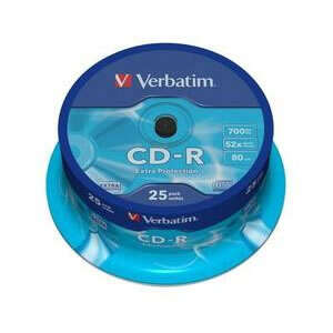 Verbatim CD-R 52x 700 MB (confezione da 25 unità)