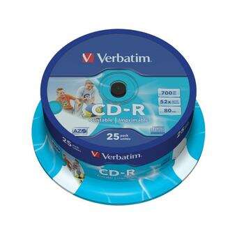 Verbatim CD-R stampabili 52x 700 MB (confezione da 25 unità)