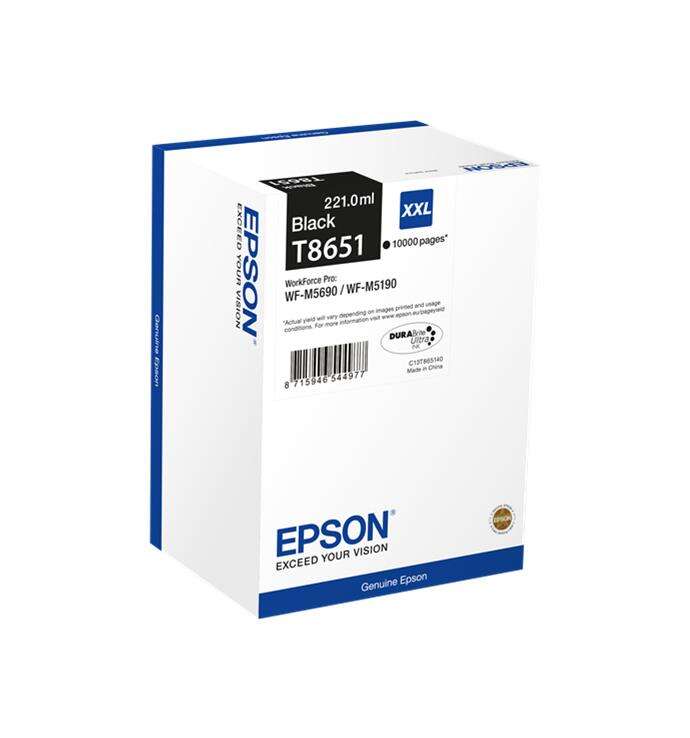 Epson T8651 Cartuccia d'inchiostro originale nera - C13T865140 Epson T8651 Cartuccia d'inchiostro originale nera - C13T865140