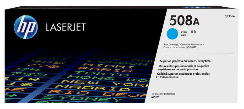 Cartuccia toner originale HP CF361A ciano - 508A Cartuccia toner originale HP CF361A ciano - 508A