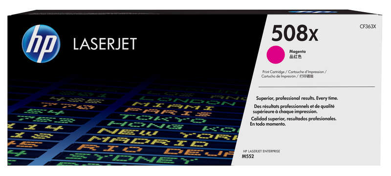 Cartuccia toner originale HP CF363X magenta - 508X Cartuccia toner originale HP CF363X magenta - 508X