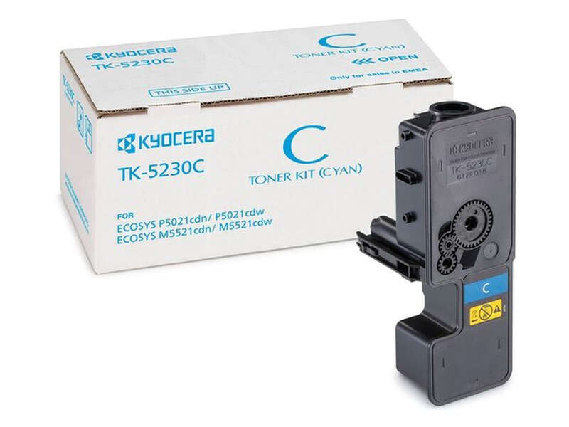 Kyocera TK5230 Ciano Cartuccia toner originale - 1T02R9CNL0/TK5230C Kyocera TK5230 Ciano Cartuccia toner originale - 1T02R9CNL0/TK5230C