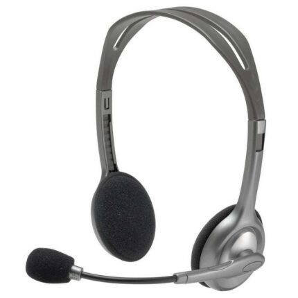 Logitech H110 Cuffie stereo con microfono pieghevole - Archetto regolabile - Jack da 3