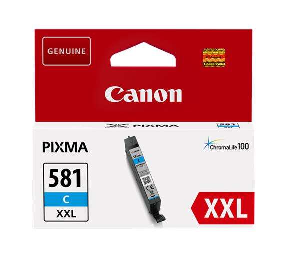 Cartuccia d'inchiostro originale Canon CLI581XXL Ciano - 1995C001 Cartuccia d'inchiostro originale Canon CLI581XXL Ciano - 1995C001