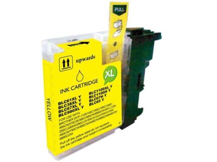 Brother LC980XL/LC1100XL/LC985XL Giallo Cartuccia d'inchiostro generica - Sostituisce LC980Y/LC1100Y/LC985Y