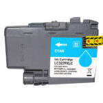 Brother LC3239XL Ciano Cartuccia d'inchiostro pigmentato generica - Sostituisce LC3239XLC