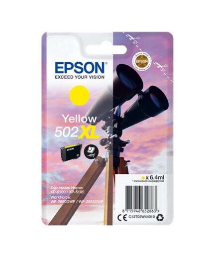 Epson 502XL Giallo Cartuccia d'inchiostro originale - C13T02W44010