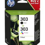 HP 303 Nero + Colore Confezione da 2 cartucce d'inchiostro originali - 3YM92AE