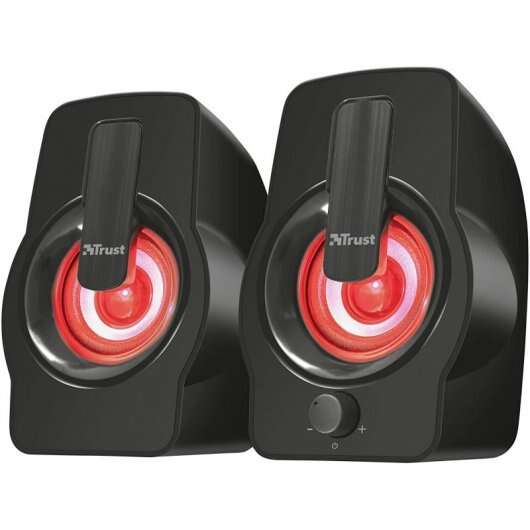 Trust Gemi Altoparlanti USB 2.0 12W - Illuminazione RGB - Controllo del volume - Cavo da 1 Trust Gemi Altoparlanti USB 2.0 12W - Illuminazione RGB - Controllo del volume - Cavo da 1
