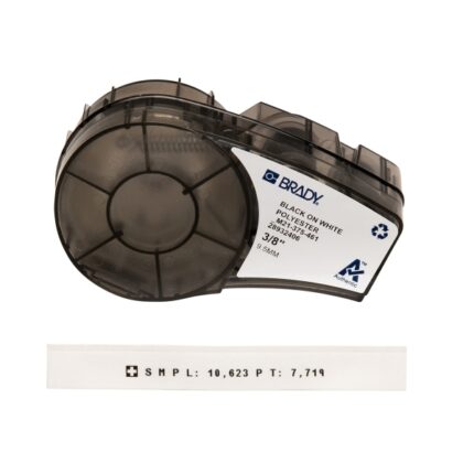 Brady M21-375-461-AW Nastro per etichette originale in poliestere - Testo nero su sfondo bianco - Larghezza 9