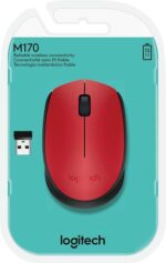 Logitech M171 Mouse wireless 1000 dpi - 3 pulsanti - Utilizzo ambidestro - Colore rosso - immagine 5