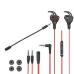 Trust Gaming GXT 408 Cobra Cuffie con microfono - Microfono rimovibile - Multipiattaforma - Altoparlanti attivi da 10 mm - Cavo rosso da 1,20 m - Colore nero - immagine 4