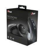 Trust Verro Mouse wireless USB 1600 dpi - 5 pulsanti - Design ergonomico - Angolo verticale 60º - Colore nero - immagine 5