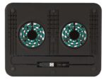 Trust Cyclone Base di raffreddamento USB per laptop fino a 16" - 2 ventole silenziose - 8 posizioni regolabili - Colore nero - immagine 4