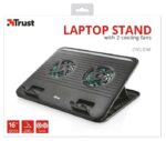 Trust Cyclone Base di raffreddamento USB per laptop fino a 16" - 2 ventole silenziose - 8 posizioni regolabili - Colore nero - immagine 5