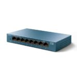 Switch da tavolo Tp-link a 8 porte 10/100/1000 Mbps - Involucro in metallo - Tecnologia verde - Plug & Play - Colore grigio - immagine 2