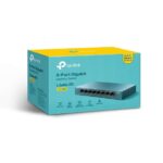 Switch da tavolo Tp-link a 8 porte 10/100/1000 Mbps - Involucro in metallo - Tecnologia verde - Plug & Play - Colore grigio - immagine 5