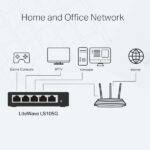 Switch da tavolo TP-Link - 5 porte 10/100/1000 Mbps - Tecnologia verde - Controllo del flusso - Plug & Play - immagine 3